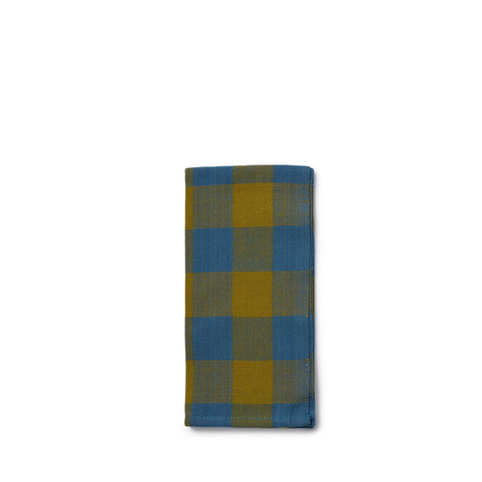 Big Gingham Napkin 3 in Blue (Set of 2)